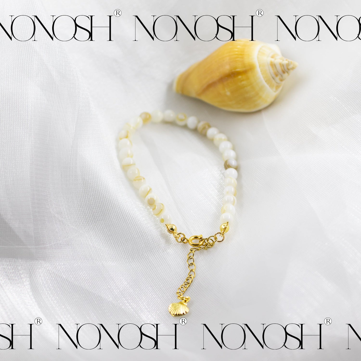 Perlmutt / Muschel Armband - NONOSH