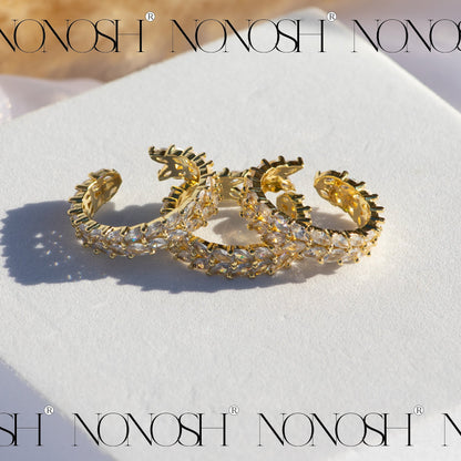 18k vergoldeter Ring Aliyah Verstellbar - NONOSH