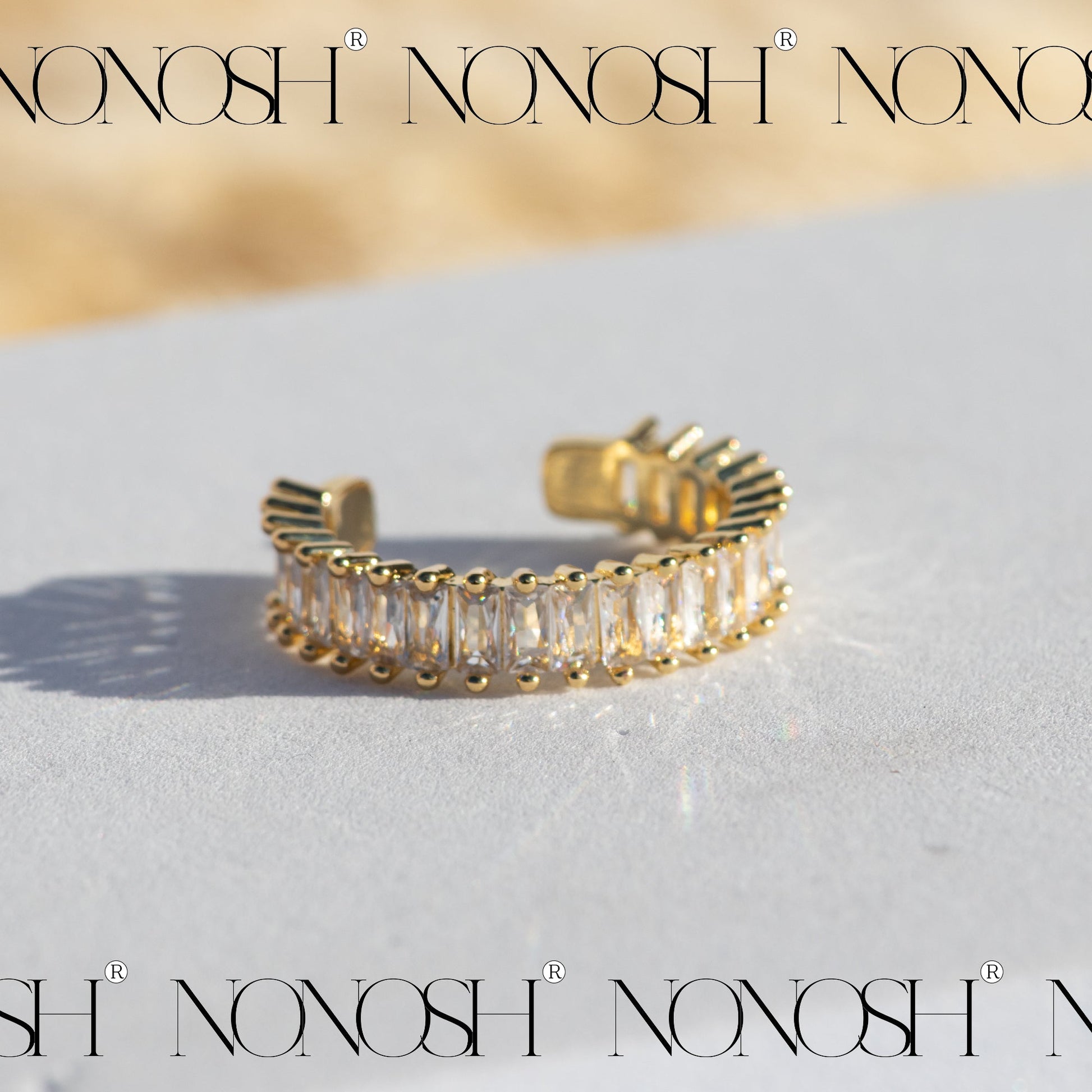 18k vergoldeter Ring Amira Verstellbar - NONOSH