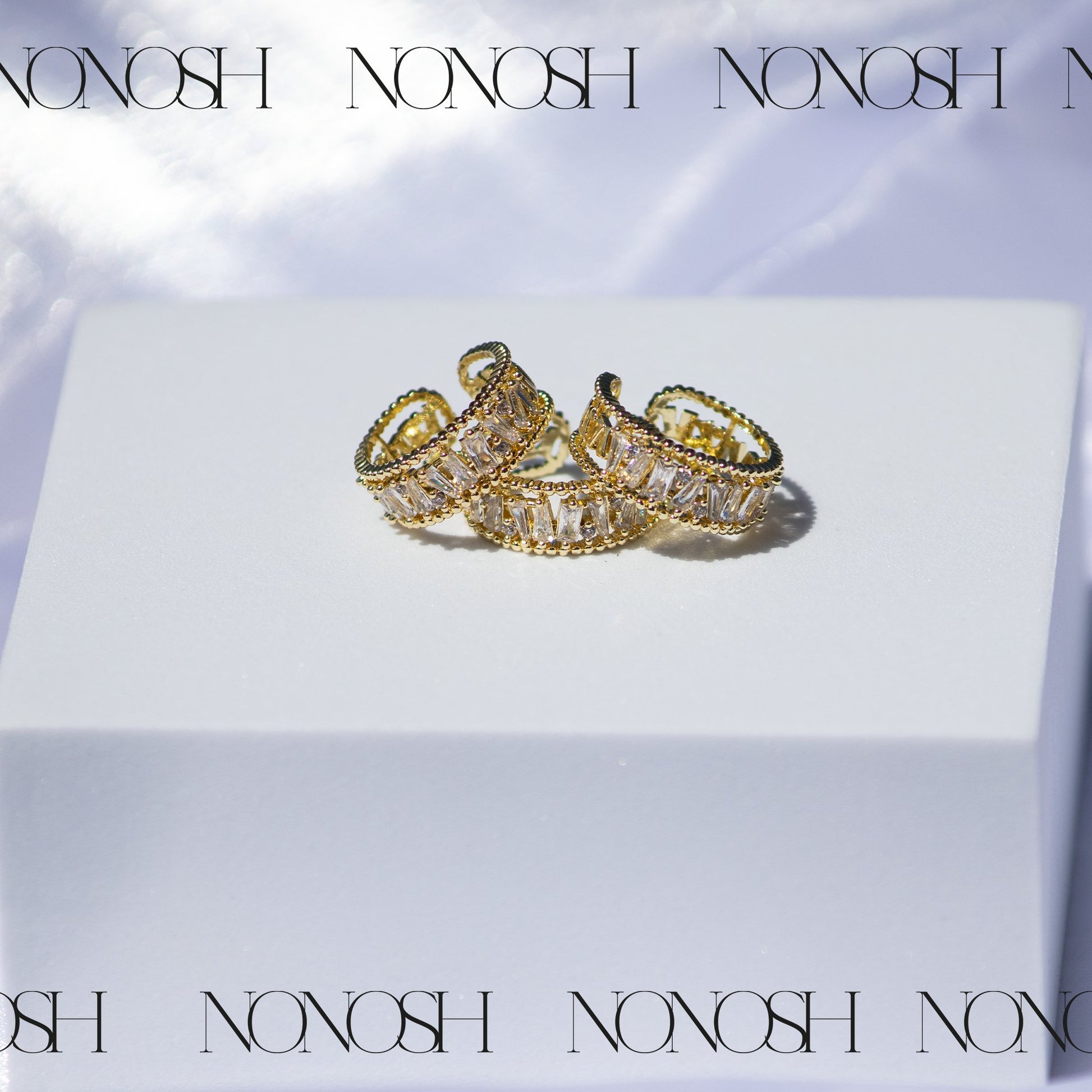 18k vergoldeter Ring Pi Verstellbar - NONOSH