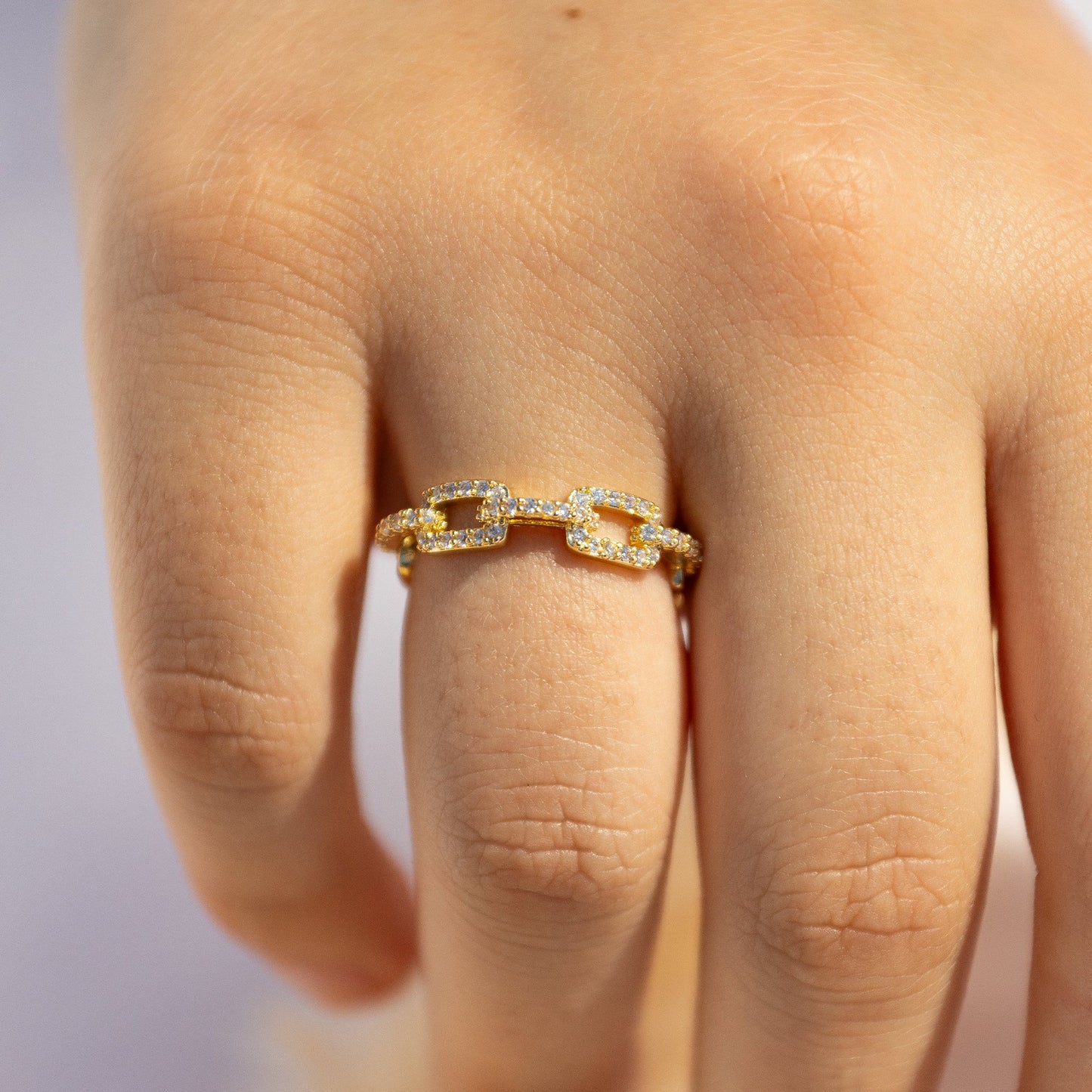 18k vergoldeter Ring Verstellbar - NONOSH
