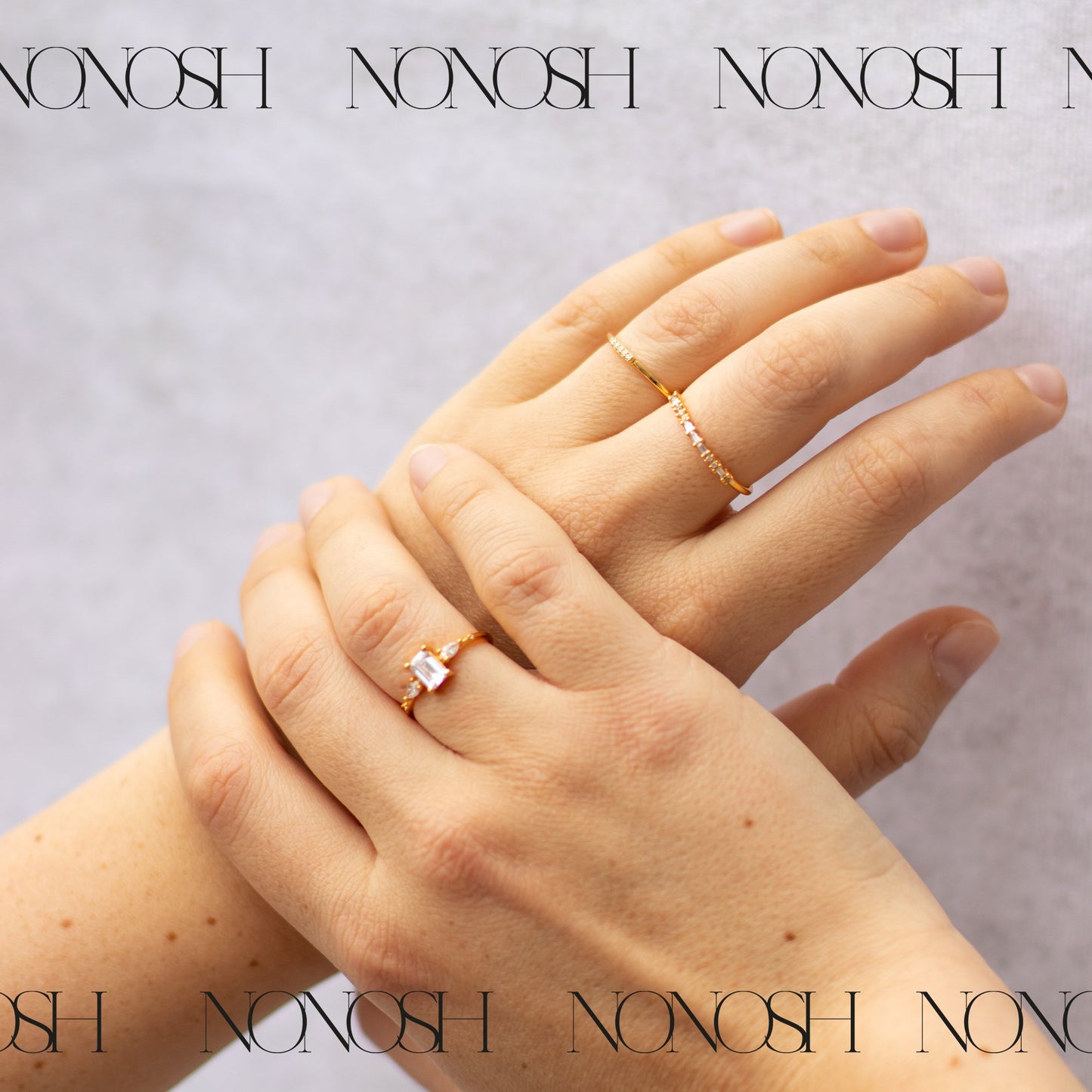 925 Ring Gold Adele Verstellbar - NONOSH