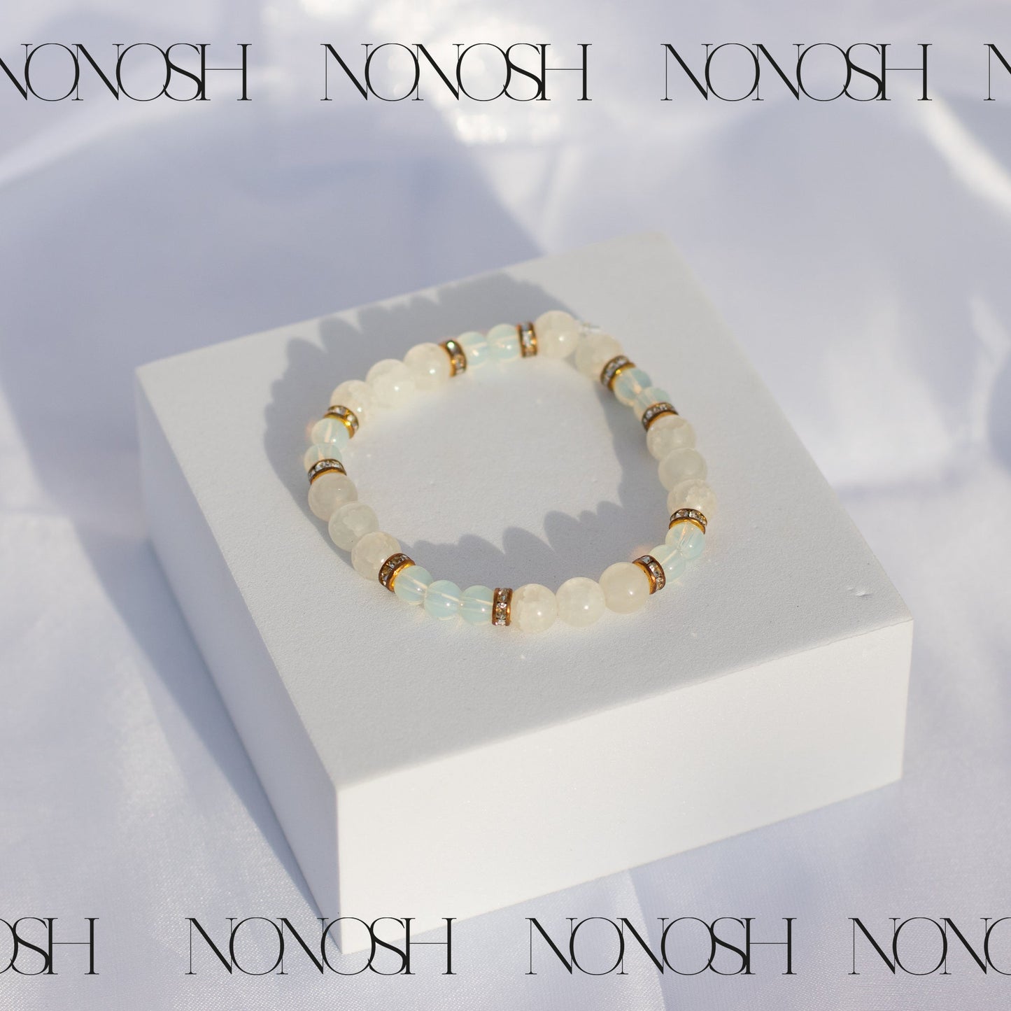 Opalith Armband mit Zirkonia - NONOSH