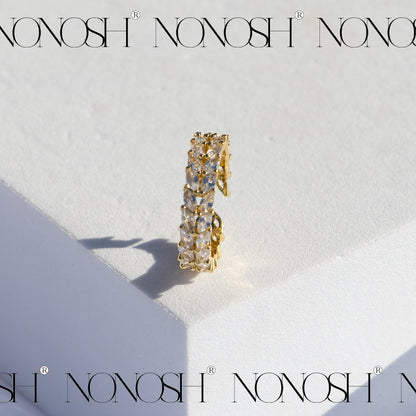 18k vergoldeter Ring Aliyah Verstellbar - NONOSH