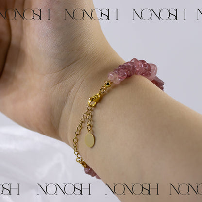 Erdbeerquarz Armband Malina - NONOSH