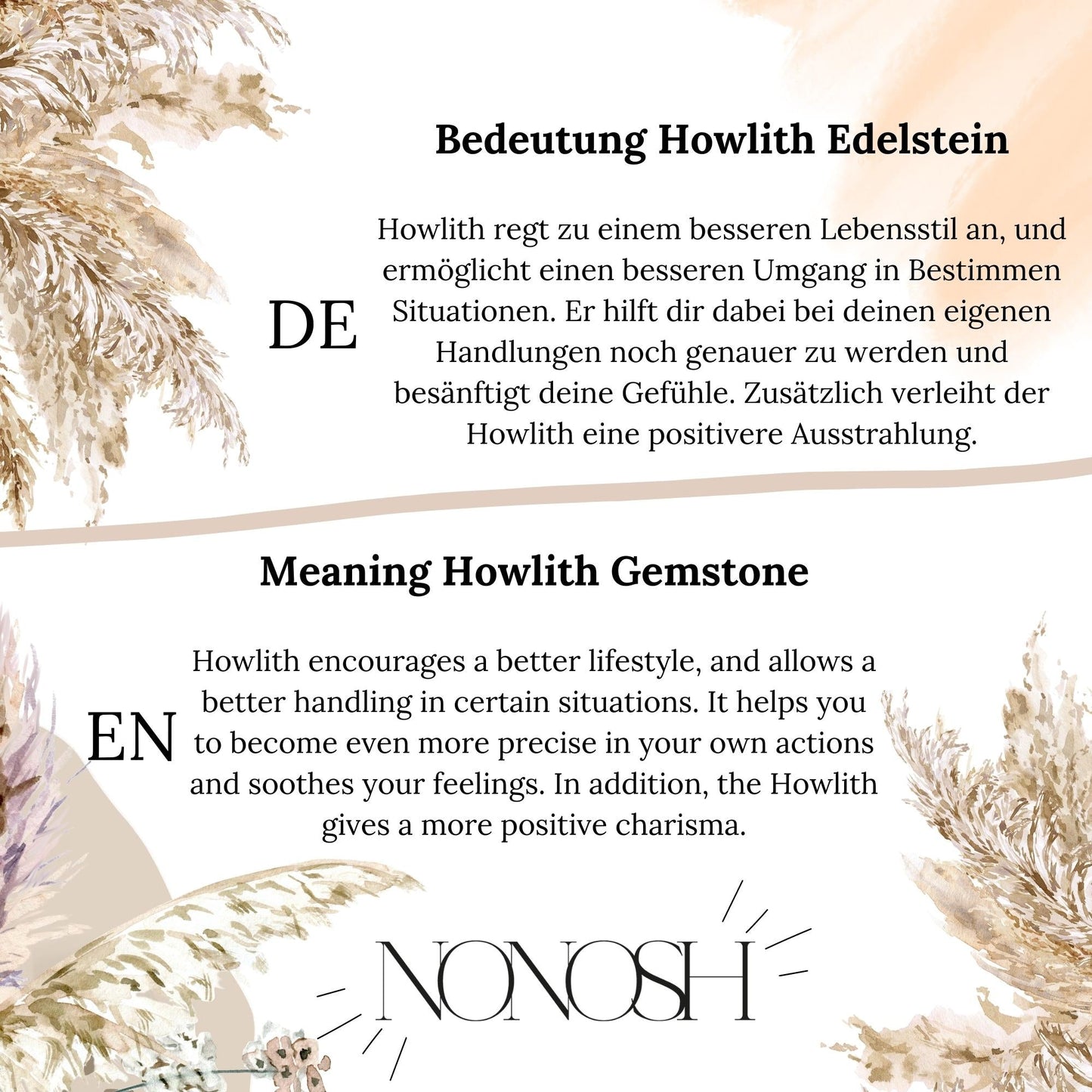 Howlith Armband Denise - NONOSH