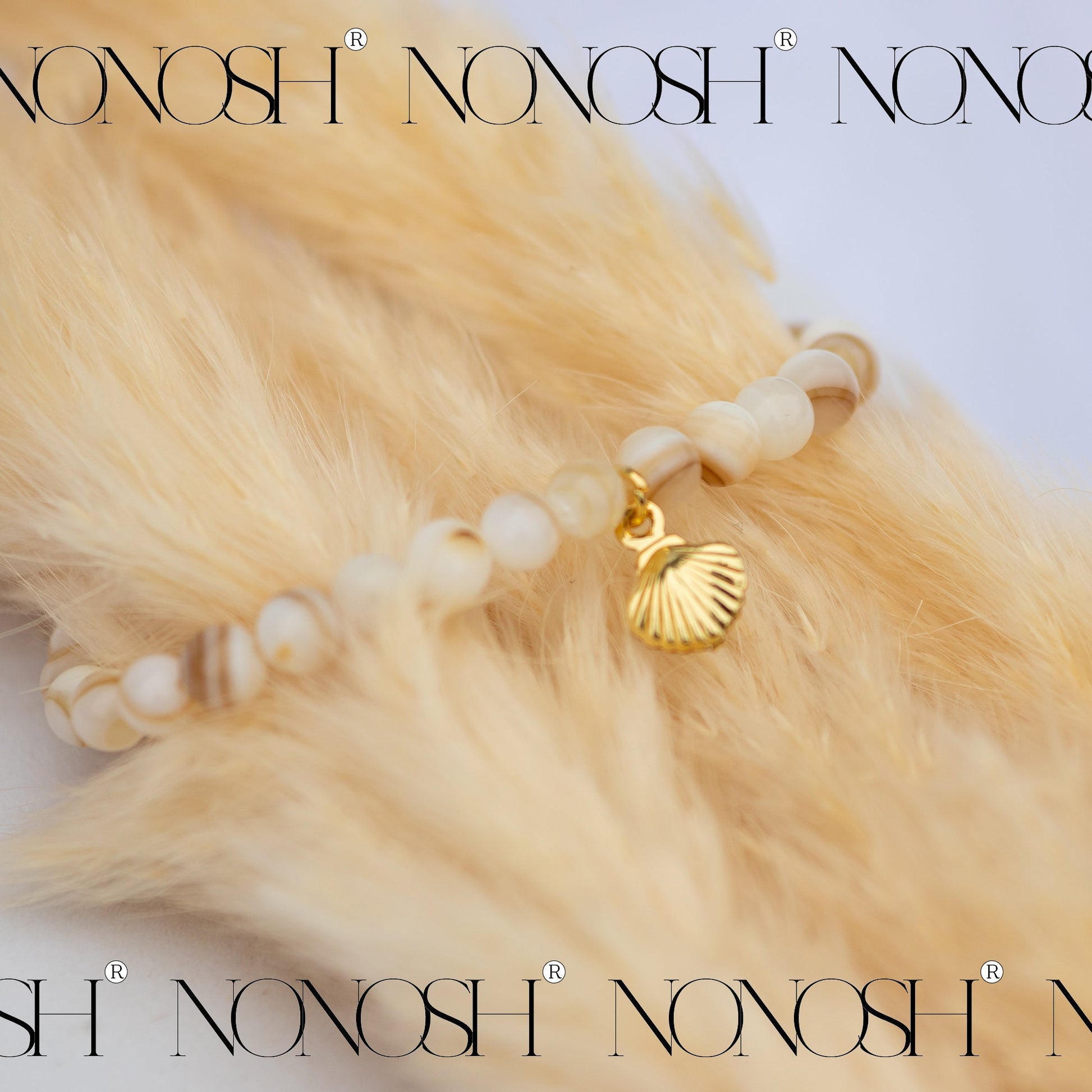 Muschel Perlenarmband Magnetverschluss - NONOSH