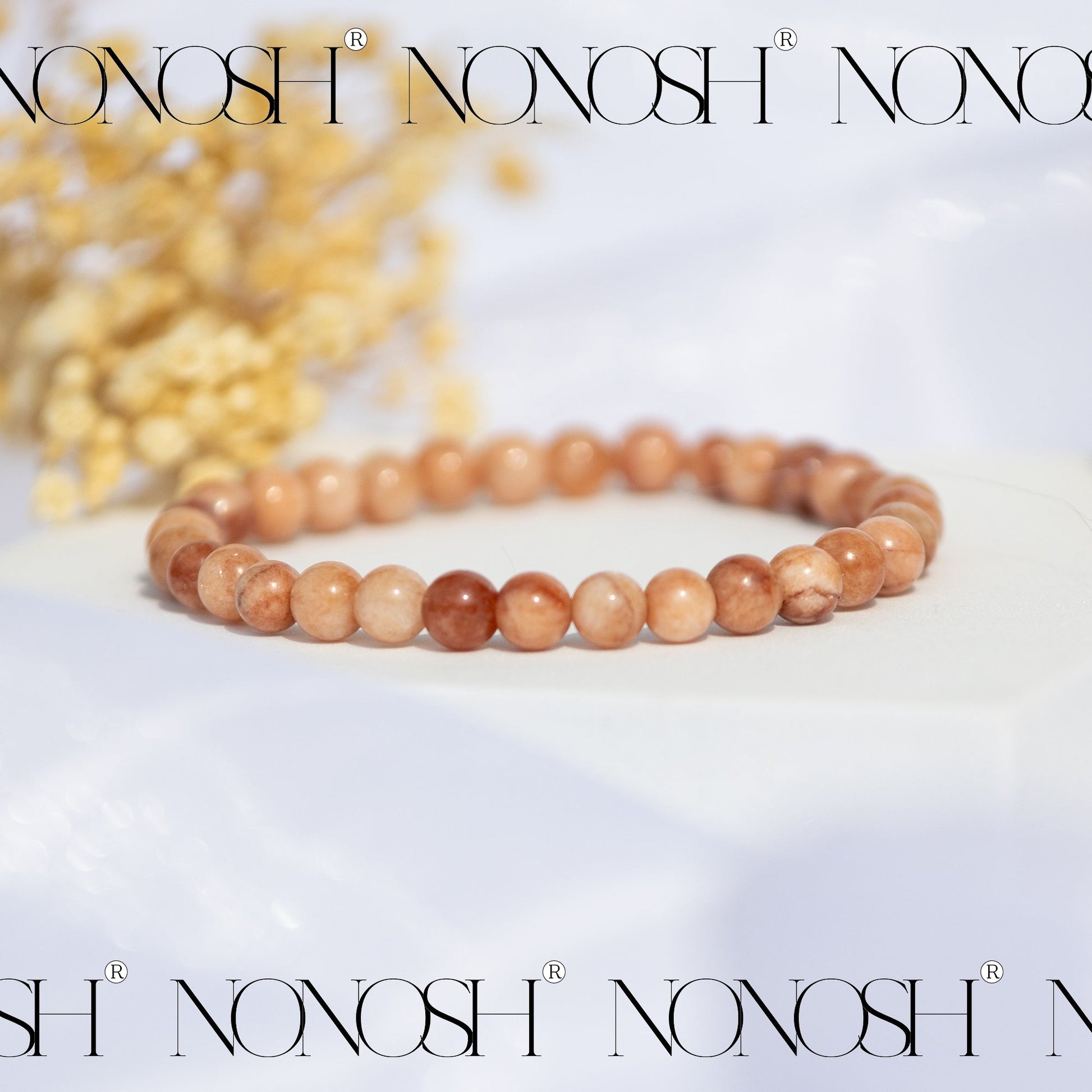 Sonnenstein Perlenarmband 6mm - NONOSH